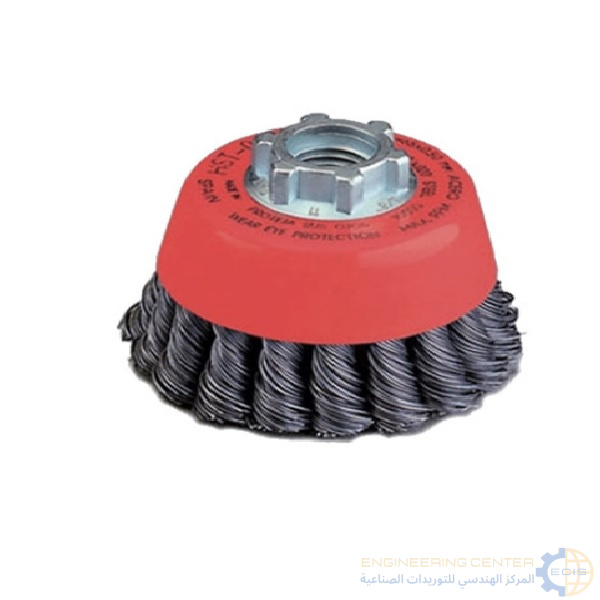 فرشة سلك كباية مجدولة 65 مم اسود موديل JAZ HST0065KM14 اسباني