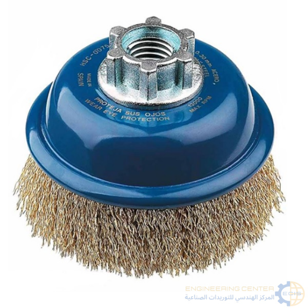 فرشة سلك كباية حرة 3 بوصة 80 مم نحاس موديل JAZ  TO0800VM14 اسباني