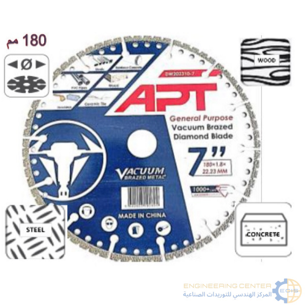 صينية 7 بوصة متعددة الاستخدام معادن وخشب وطوب APT