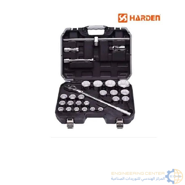 طقم لقم 4/3 مشرشر من 19-60مم 27 قطعة هاردن