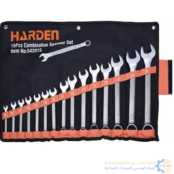 طقم مفتاح بلدي مشرشر 32/8مم 15 قطعة في جراب هاردن