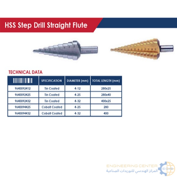 بنطة حدادي هرمية مرحلية 4-32مم كوبالت (9640094432) APT
