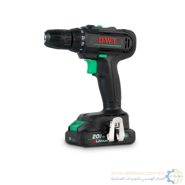 شنيور بطارية 20 فولت 10مم 2 بطارية - 2 سرعة 2 امبير DWT (ABSP-20NF-2BMC