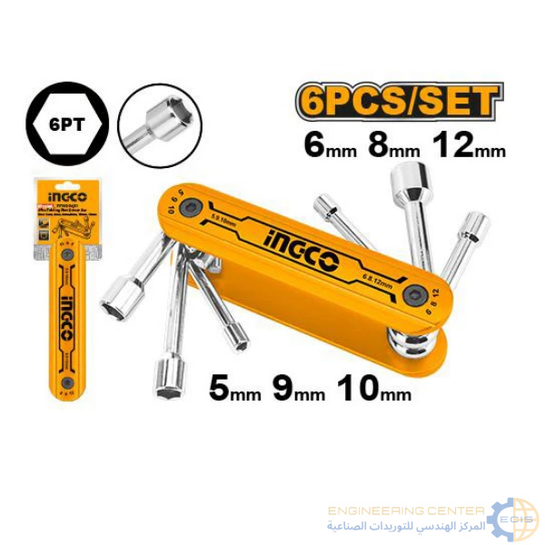 طقم مفك لقمة مطواة HfNd0601 انكو