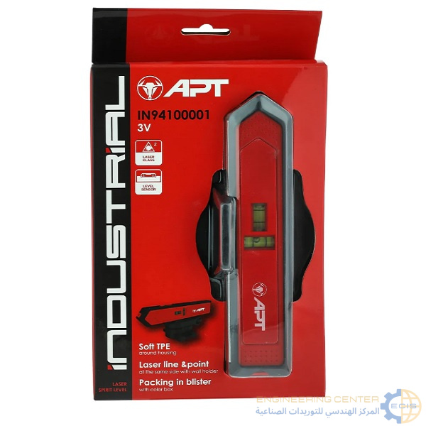 ميزان ليزر 2 خط اخضر 20 متر بطارية 3 فولت صناعي APT