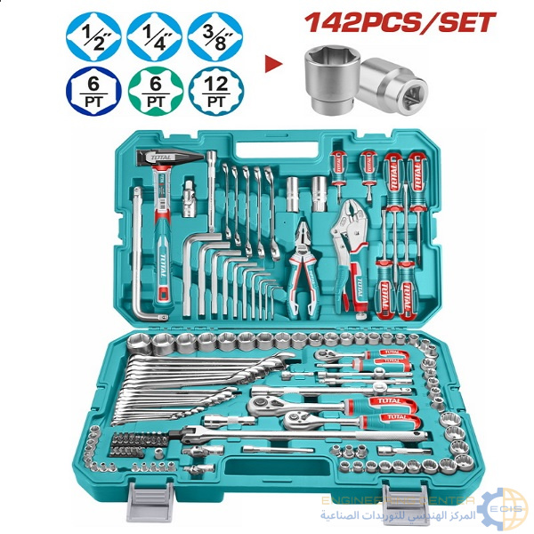 طقم عدة 142قطعة THKTHP21426 توتال
