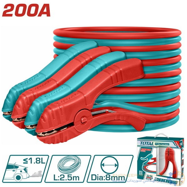 طقم مشبك بطارية 200 امبير موديلPBCA12001 توتال