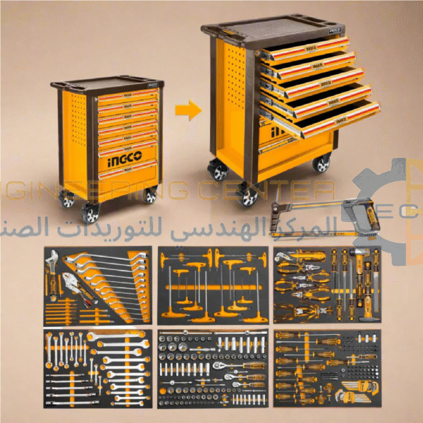 تروللي عدة متحرك 7 درج 328 قطعة انكو HTCS273281