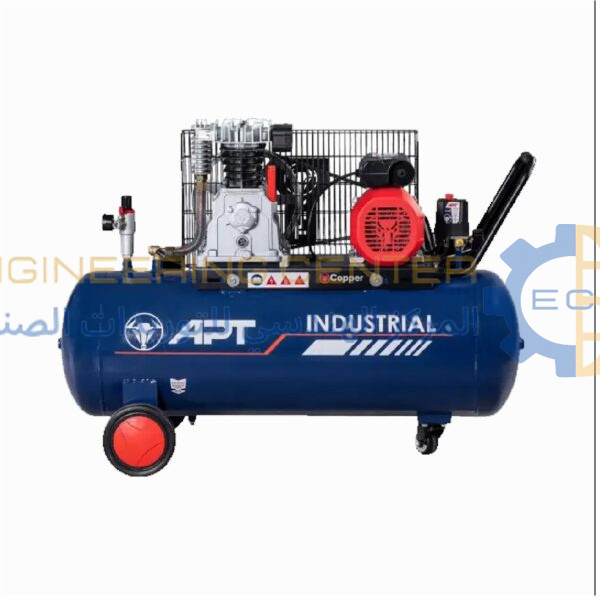 كمبروسر 100 لتر سير 3 حصان ازرق موديل APT SG2055B-100L-3HP