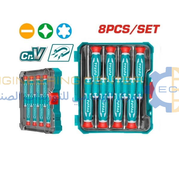 طقم مفكات ساعاتي 8 قطع THT250826 توتال