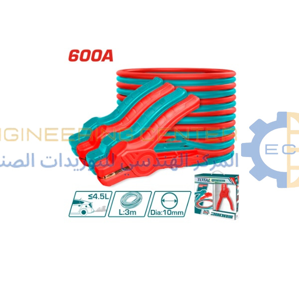 طقم مشبك بطارية 600 امبير توتال PBCA16008
