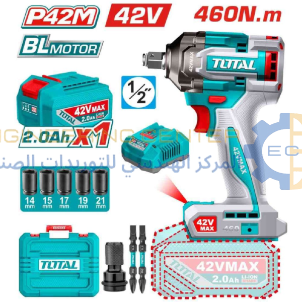 امباكت بطارية 2/1 بوصة 42 فولت 460 نيوتن توتال