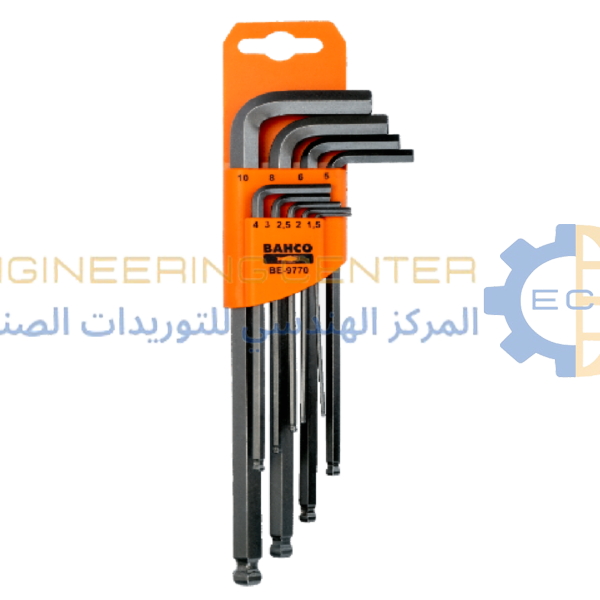 طقم الن بلية بالمللي 9 قطع BAHCO  اسباني