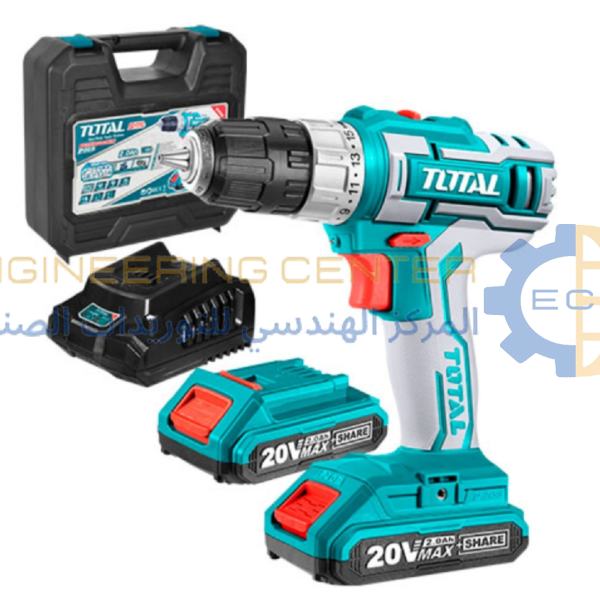 شنيور بطارية 20 فولت 2 امبير 45 نيوتن 10 مم 2 بطارية توتال