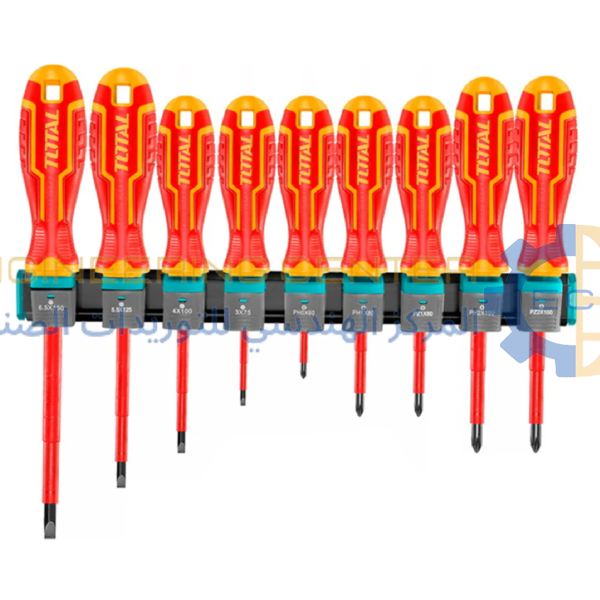 طقم مفكات معزول 1000 فولت 9 قطعة توتال