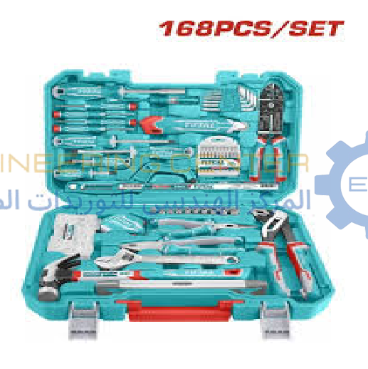طقم عدة 168 قطعة شنطة  THKTHP21686 توتال