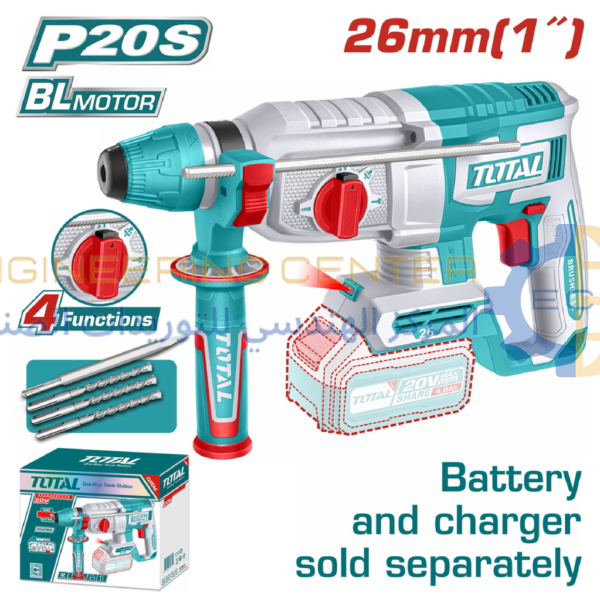 هيلتي بطارية 20 فولت بدون بطارية وشاحن توتال TRNLi20268