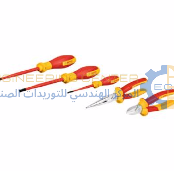 طقم مفكات +بنز بوز طويل + قصافة معزول 1000 فولت 5 قطعة بوش Professional