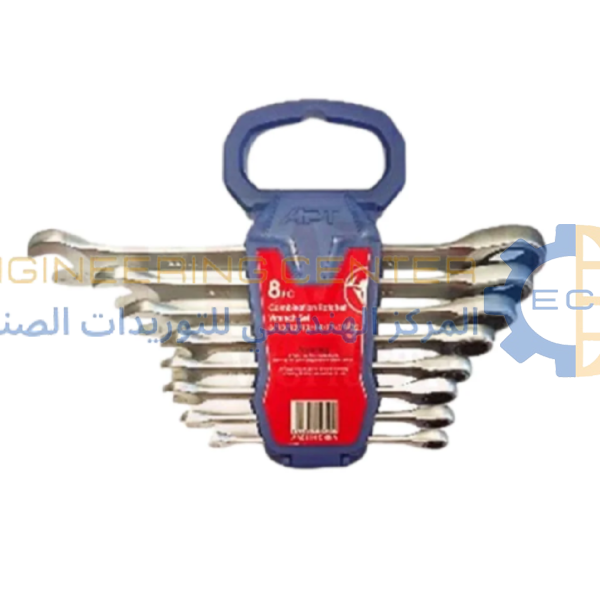 طقم مفتاح بلدي مشرشر راتشة 8قطع من 8-22مم اتجاهين APT DW331407-SET8