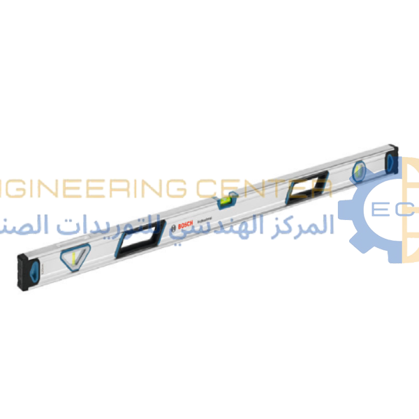 ميزان مياه 120سم 3 عين المونيوم 2 مقبض بوش ازرق Professional