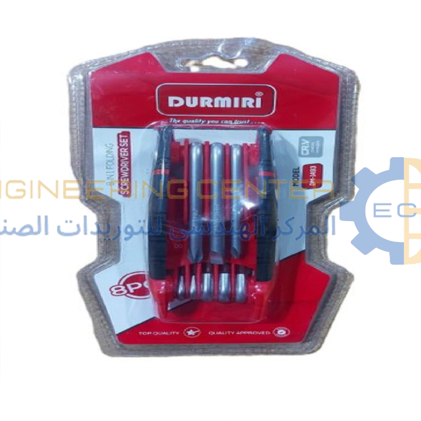 طقم مفكات مطواة 8 قطع علي كارت DM-1493 دورميري