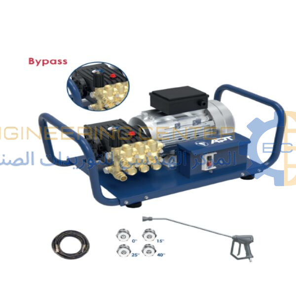 مجموعة ماكينة غسيل 5.5 حصان 220 فولت 150 بار مسدس بزناد موديل APT DW-HP151-S4