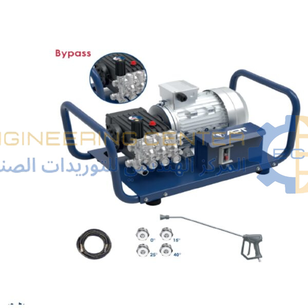 مجموعة ماكينة غسيل 7.5 حصان 380 فولت 200 بار مسدس بزناد موديل APT DW-HP201-S4