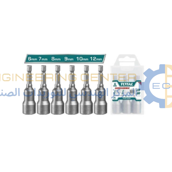 طقم لقم مغناطيسية 6 قطع من 6 - 12 مم توتال TAC2765061