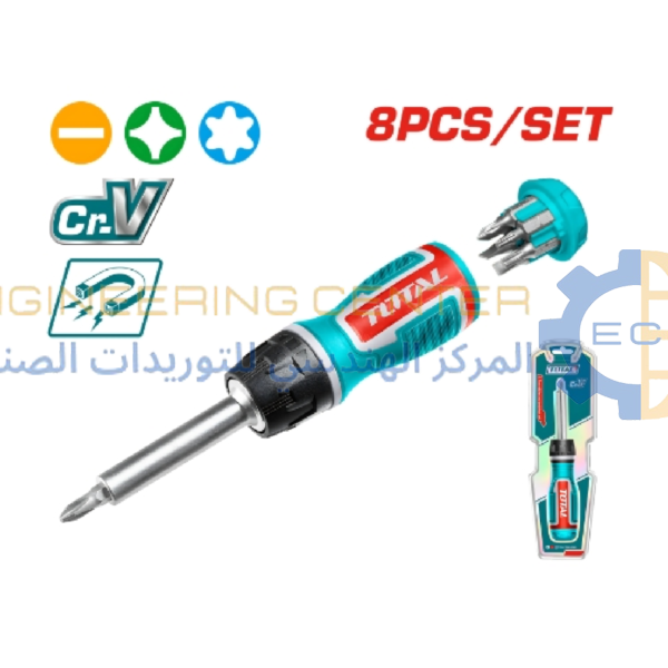 مفك سنون راتشة 8 قطع TACSD30086 توتال